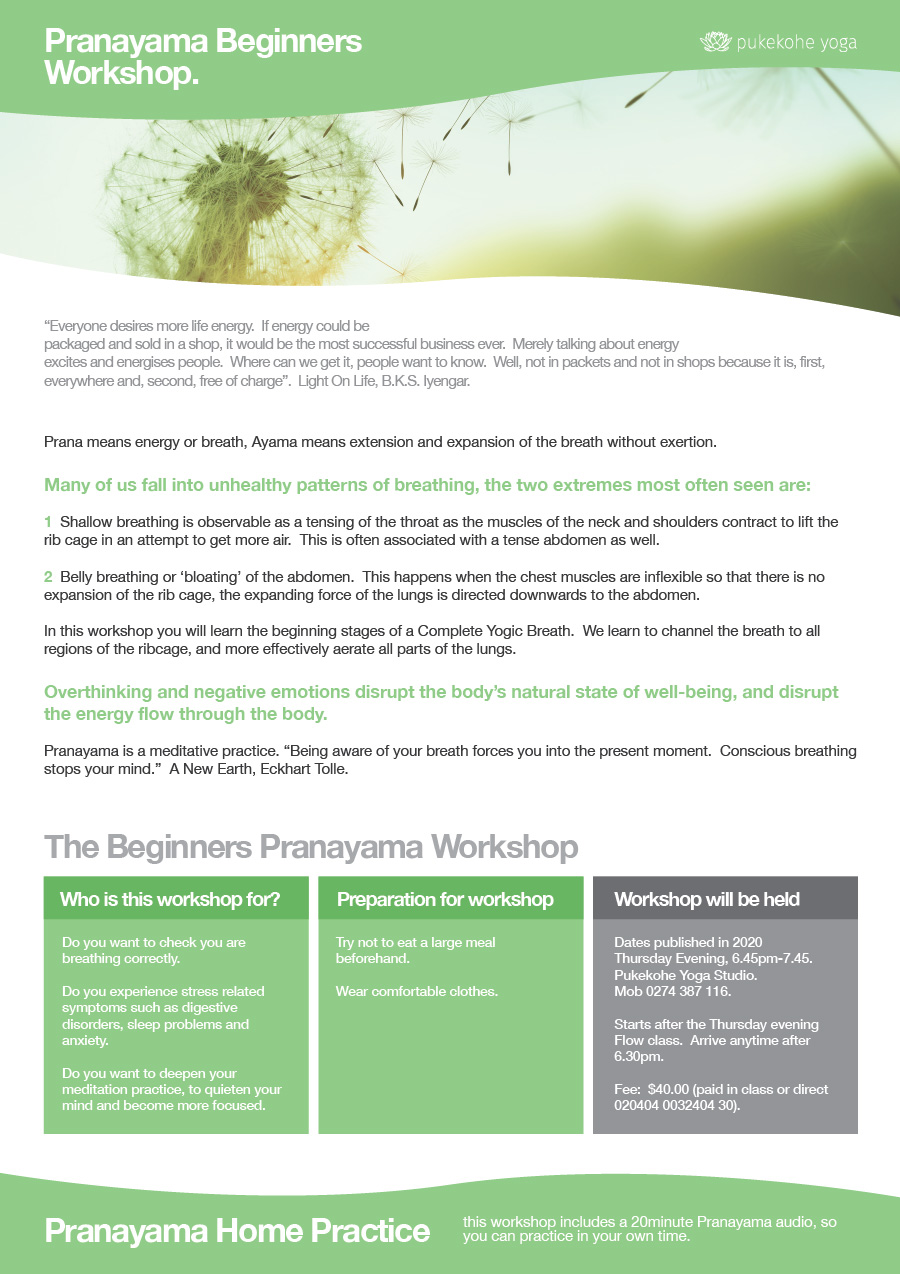 Pranayama Beginners Workshop